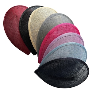 Hi-Quality Big Teardrop Fascinator Hat Bases for Millinery  9x61/4 in.(23x16cm)