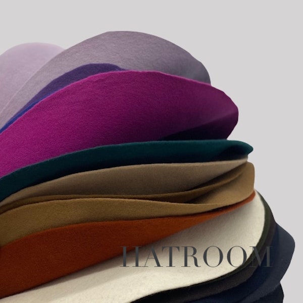 Wool Felt Capeline Hat Bodies for Millinery