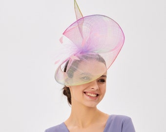 Multicolor Fascinator Headband Wedding Tea Party Cocktail Hat