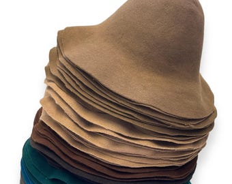 Heavy Weight Wool Felt Capeline Hat Body for Millinery