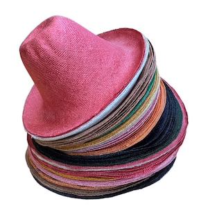 Straw Capeline Hat Bodies Visca for Millinery 11"