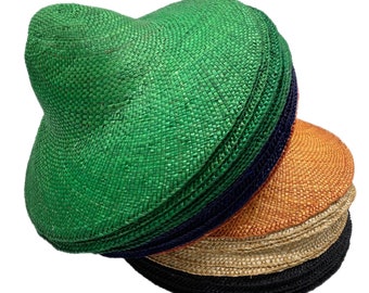 Cuerpos de sombreros de capelina de paja gigantes para sombrerería y confección de sombreros