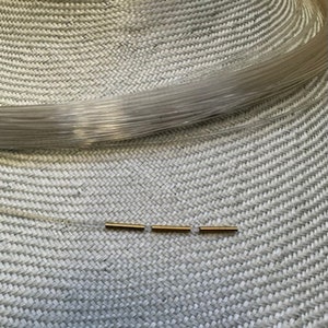 Set of 3m Transparent Hat Brim Wire & 3 Connectors for Millinery