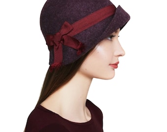 Vintage Jennifer Moore Wool Cloche Hat - Made in Italy - Etsy