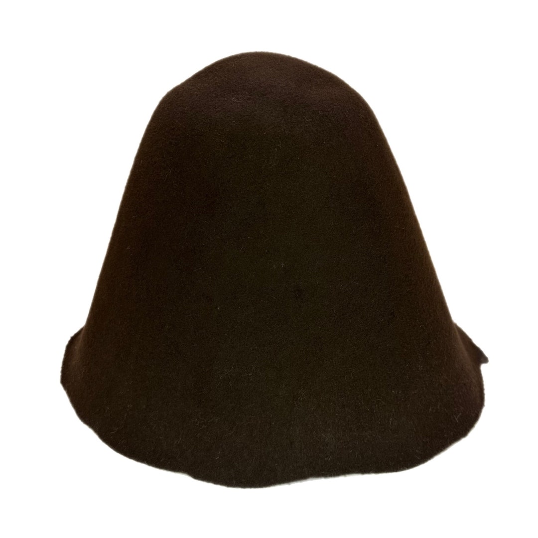 Heavy Weight Wool Felt Cone Black Hat Bodies 160 G Etsy