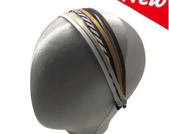 5mm Metal Headband Hair Hoop Satin Covered for Fascinators & Mini Hats