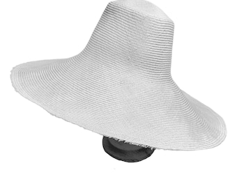 White Parasisal Fine Straw Capelines for Millinery and Hat Making
