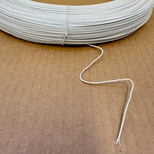 Durable Firm Cotton-Covered Millinery Wire for Crafting and Floral Design 1 meter x 0.8mm (20 gouge)