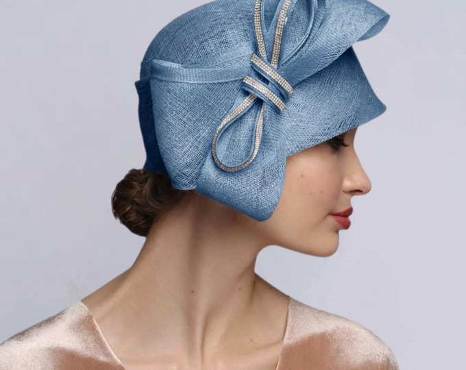 Open Rhodes Hat Vintage 40s the Rhodes Hat Navy Blue Straw Cloche Lilac Floral Wreath ...