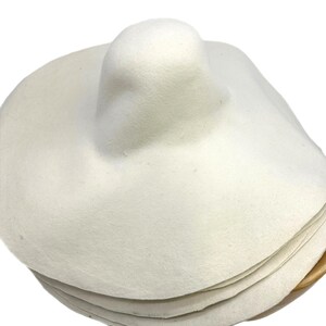 Giant Wool Felt Hat Bodies Millinery Capeline Blanks Set of 3 (250g) Set of 3Off white