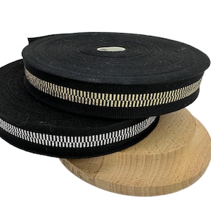 Grosgrain Ribbon Zipper for Millinery and Hat Making 1 inch X 1yard