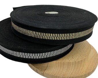 45mm Looped Linen Edge Millinery Petersham Hat Ribbon for Hat