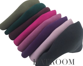 Set of 6 pcs Wool Felt Cone Hat Bodies for Millinery and Hat Making