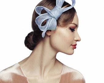 Bow Fascinator for Women Cocktail Wedding Tea Party Church Hat