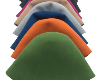 Felt Cones Wool Hat  Bodies for Millinery