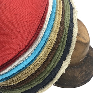 11&quot; Panama Paper Straw Capeline Hat Bodies for Millinery and Hat Making