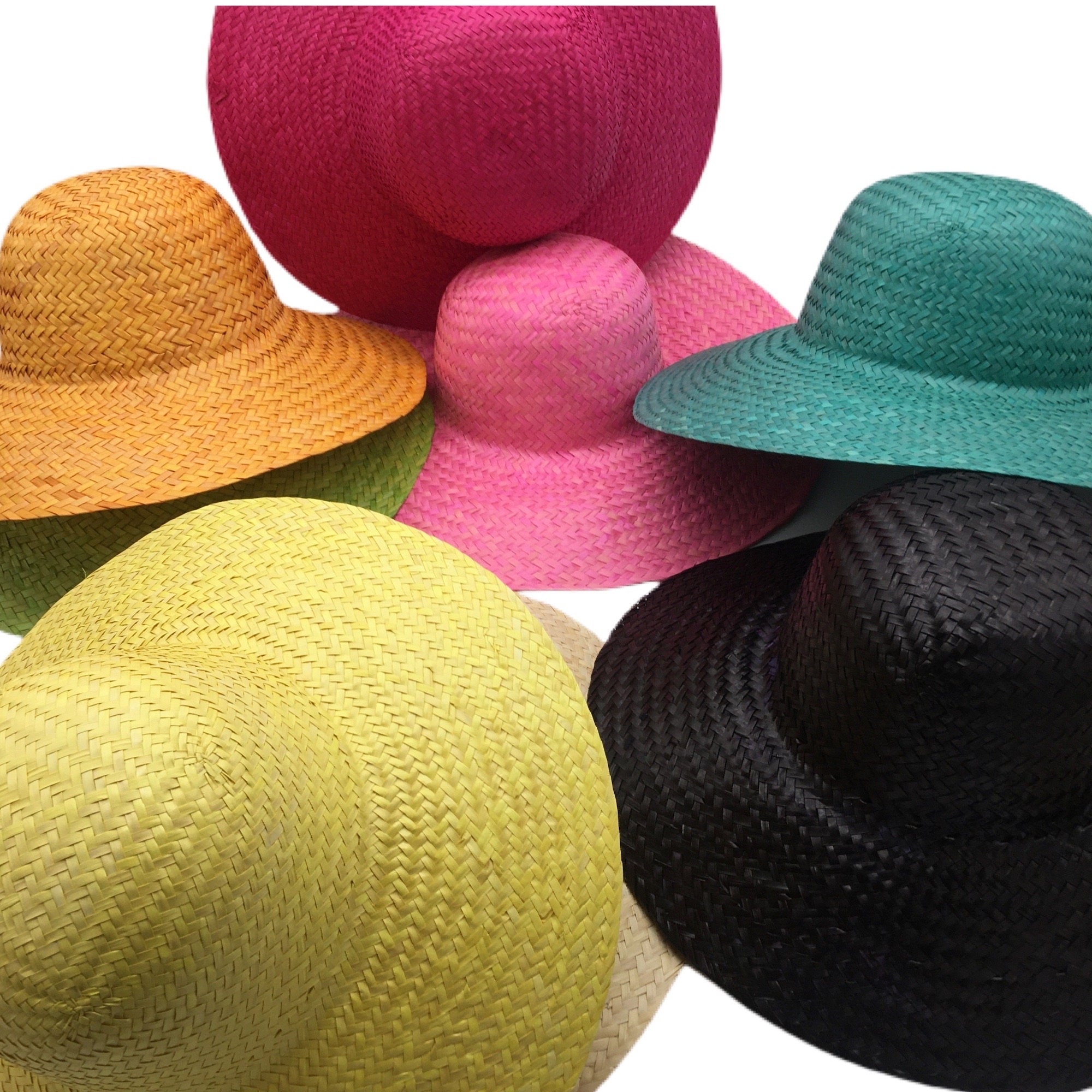 13 Visca Straw Capeline Hat Bodies - Millinery Supply Shop Yellow / V/