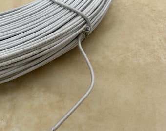 Extra firm cotton-covered metal millinery wire 1 m X 1,2 mm (16 gauge)