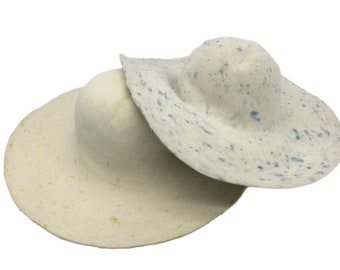 corps de chapeau capeline en feutre vintage pour chapellerie