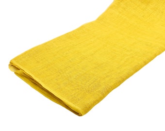 Yellow Sinamay Fabric Not Stiffened Hand-Weave for Hat Making - 1 Meter X 90cm