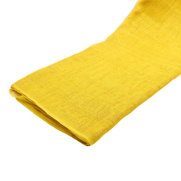 Yellow Sinamay Fabric Not Stiffened Hand-Weave for Hat Making - 1 Meter X 90cm