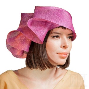 Creative Women Cloche Hat Wavy Brim Derby Church Tea Party Headwear
