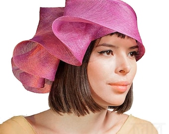 Creative Women Cloche Hat Wavy Brim Derby Church Tea Party Headwear
