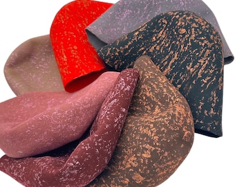 Wool Felt Hat Bodies with Metallic Splash for Millinery and Hat Making