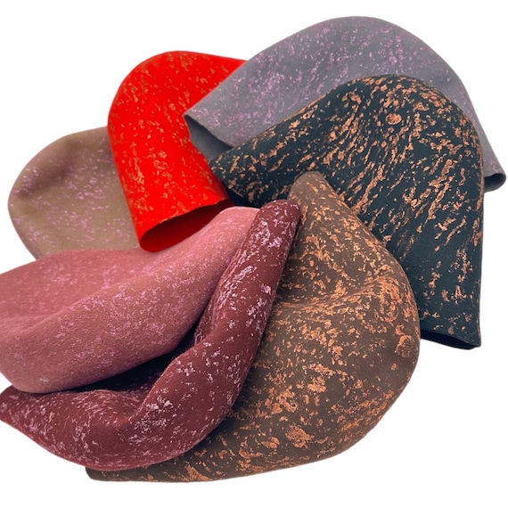 Wool Felt Hat Bodies with Metallic Splash for Millinery and Hat Making