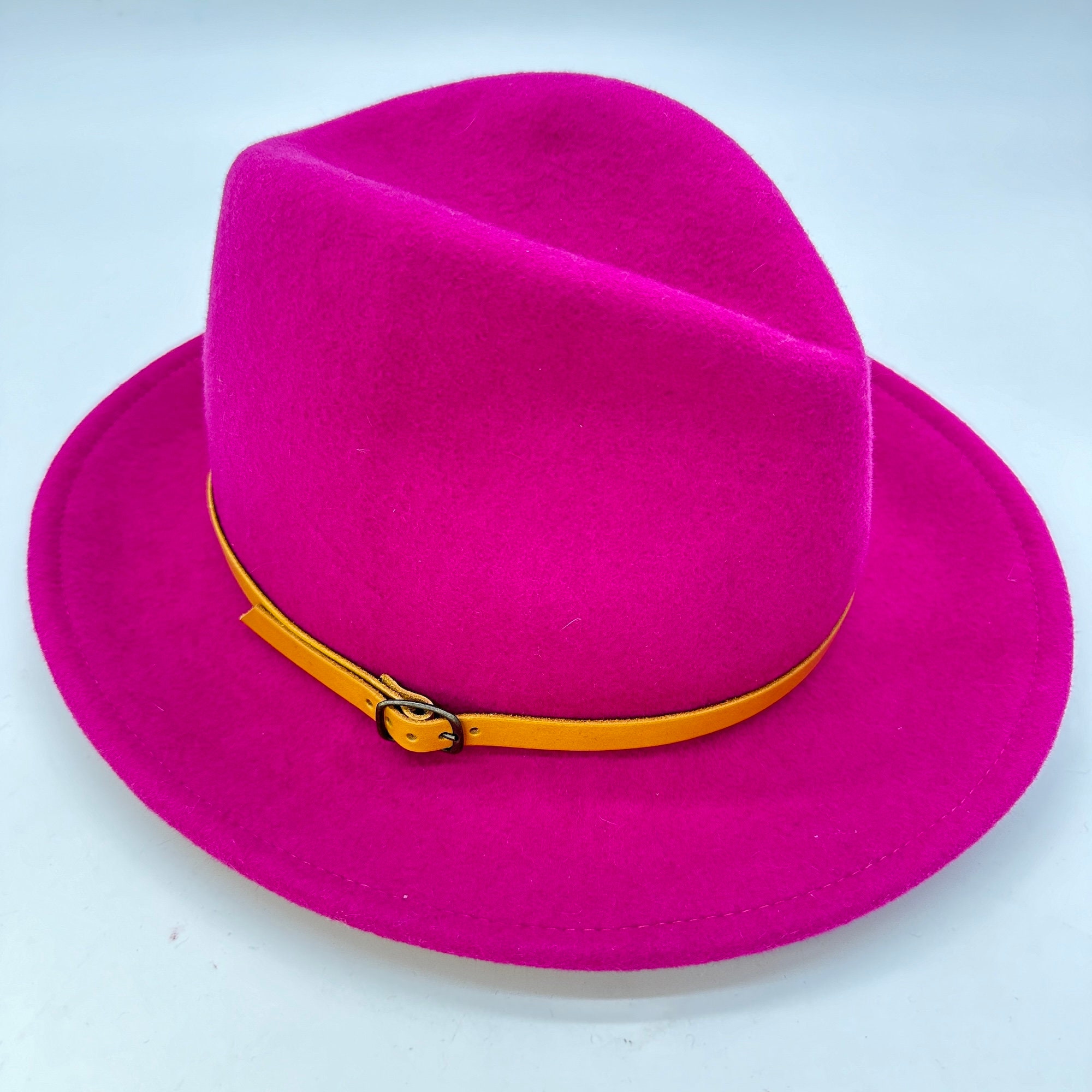 Fuchsia Fedora Hat - Etsy display picture 2