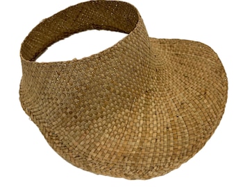 Visière pour chapeau de paille vintage