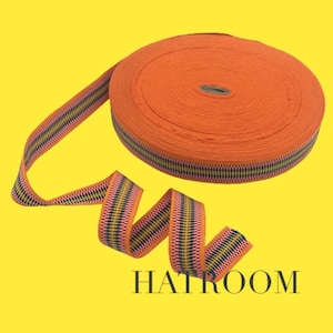 1 inch (25mm) Orange Millinery Grosgrain Ribbon - 1yard(0,914 m)