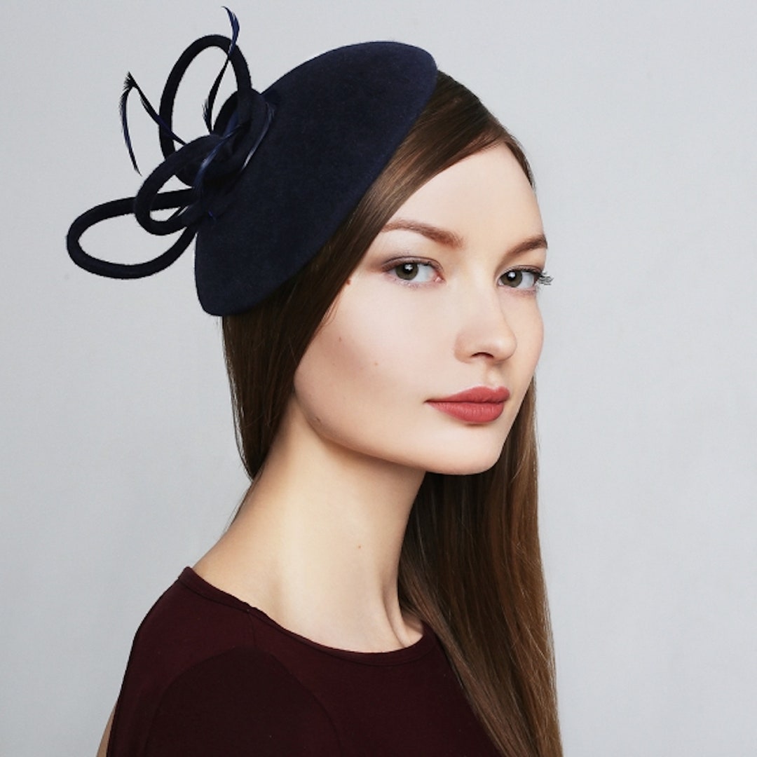 Fur Felt Fascinators Hat Party Fall Winter Headband Etsy