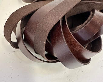 Bande de chapeau en cuir marron : garniture de chapeau de cowboy et de chapeau de cowboy faits main - 13 mm, 1 yard