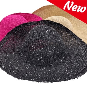 Black Straw Capelines Hat Bodies for Millinery