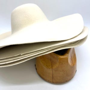Westernhut aus Wollfilz, Capeline, Wollfilz, Wollfilz, 200g