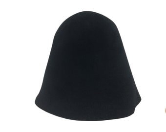 Black Fur Felt Cone Hat Bodies for Hat Making