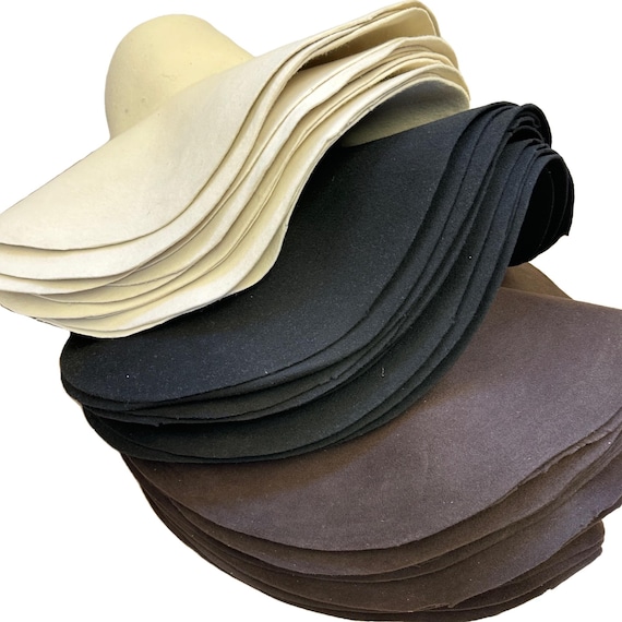 Giant Wool Felt Hat Bodies Millinery Capeline Blanks Set of 3 (250g)
