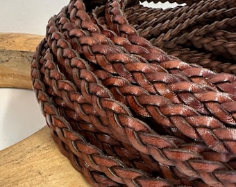 Braided Leather Hat Band Western Style