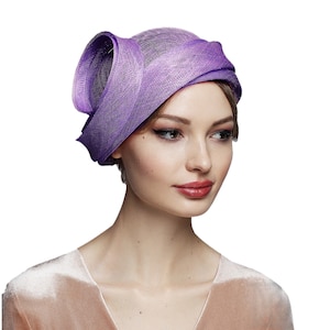 Handmade Cloche Hat for Tea Parties & Events | Eco-Friendly Sinamay Design