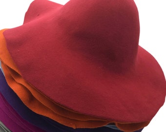 Wool Felt Capeline Hat Bodies for Millinery