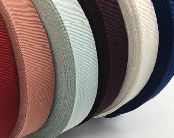 1 rotolo di nastro grosgrain per la confezione di cappelli e articoli di modisteria, 2,5 cm, 50 m