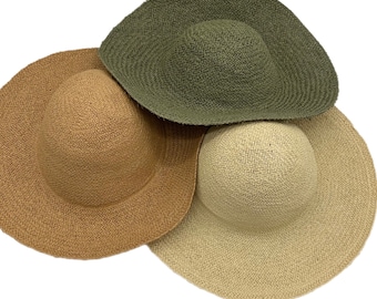 Straw Capeline Hat Bodies Diagonal Weave Paper for Millinery and Hat Making