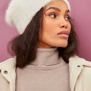 Wool and Angora Beanie Jade Green Le Bonnet Amsterdam Fashion Adult