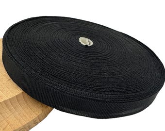 Black Grosgrain Ribbon: 5/8 inch, 54 Yards - Hat Making  Millinery