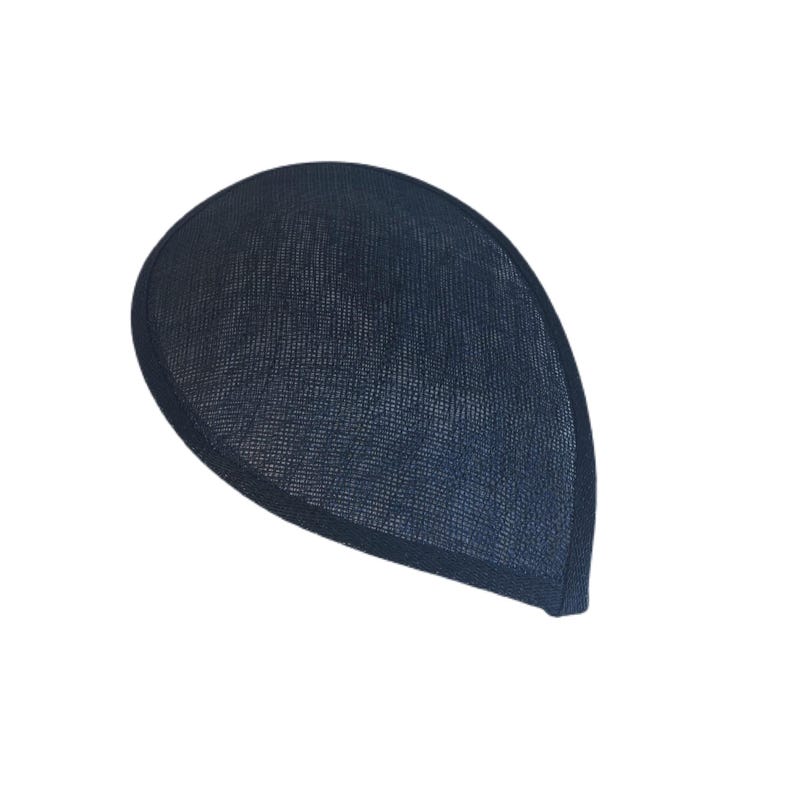 Bases para tocados de alta calidad con forma de lágrima grande para sombrerería, 23 x 16 cm (9 x 6 1/4 pulgadas) Navy blue