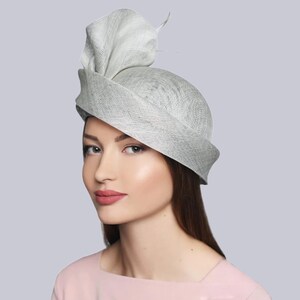 Creative Sinamay Cloche with Feathers Ladies Derby Tea Party Hat