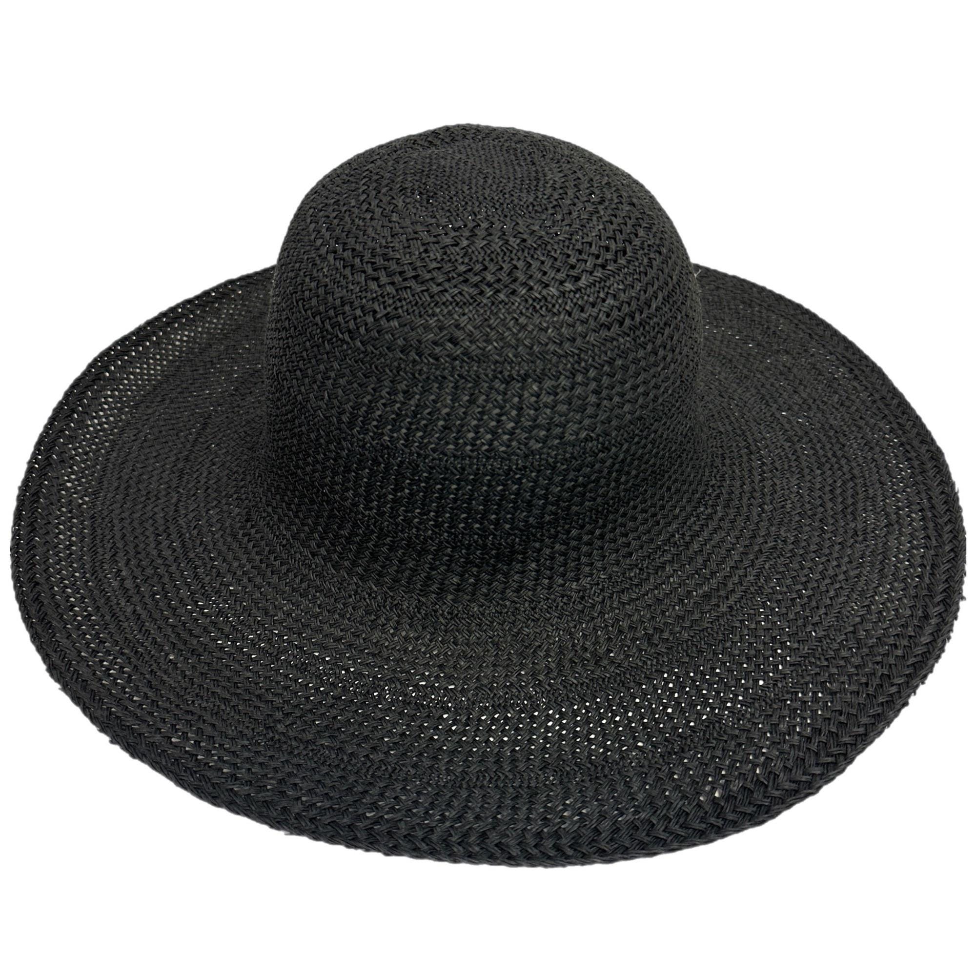 Vintage Fine Straw Black Hat Bodies Twisted Paper for Hat Making