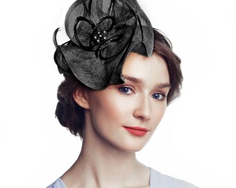 Midnight Bloom Fascinator - Etsy display picture 2