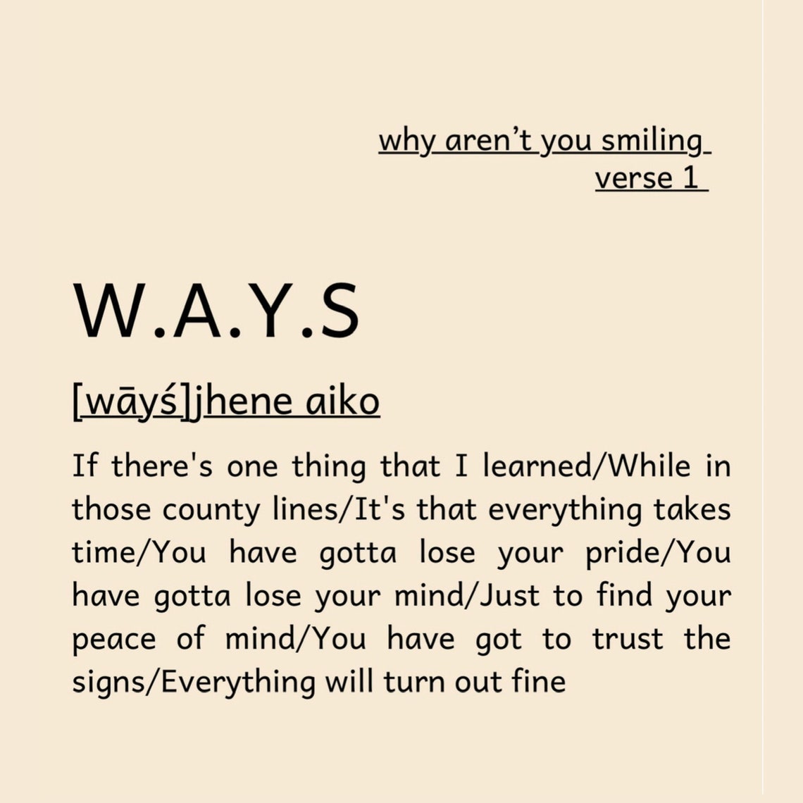 WAYS Jhene Aiko Digital Download Song Lyric PosterDigital Etsy